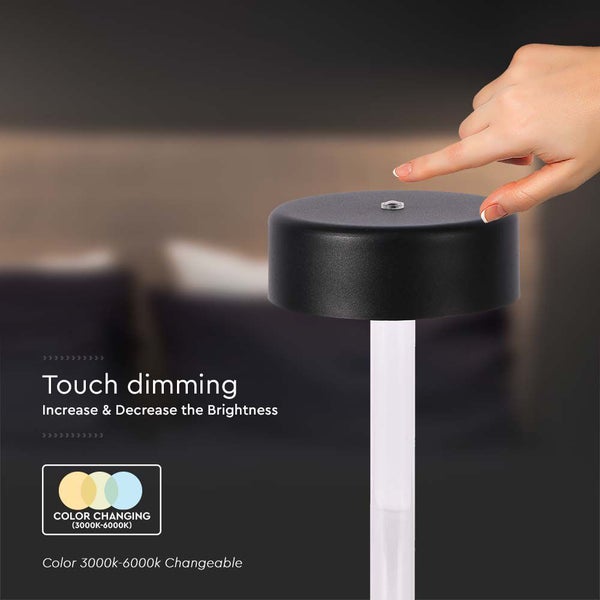 Tischleuchte mit Touch-Dimmer zur Helligkeitsanpassung