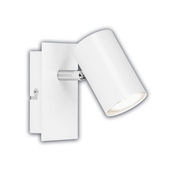 Weiße Wandleuchte mit verstellbarem Spot
