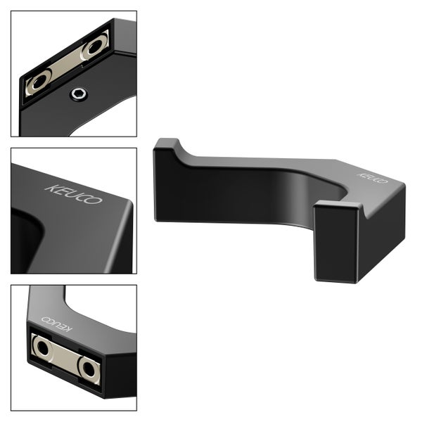 KEUCO Edition 11 Black Selection Handtuchhaken doppelt, schwarz-matt