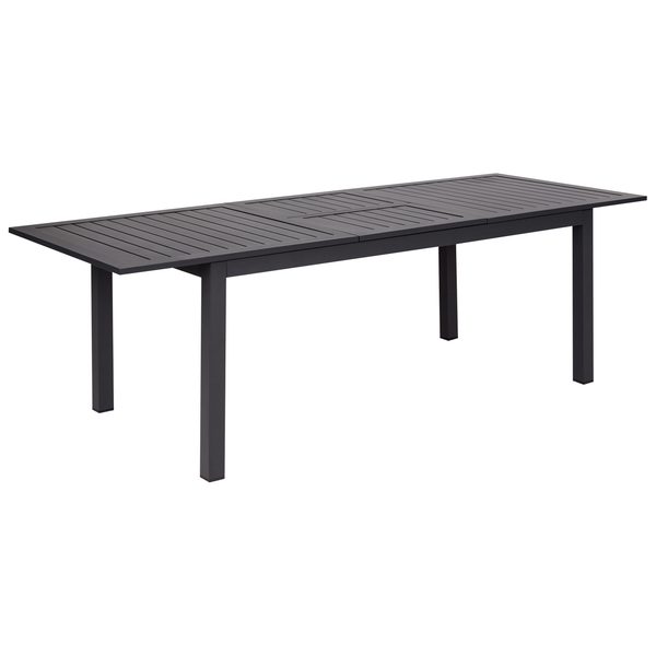 Ausziehbarer Gartentisch SKALOMA 180/240 cm 90 cm Metall Dunkelgrau