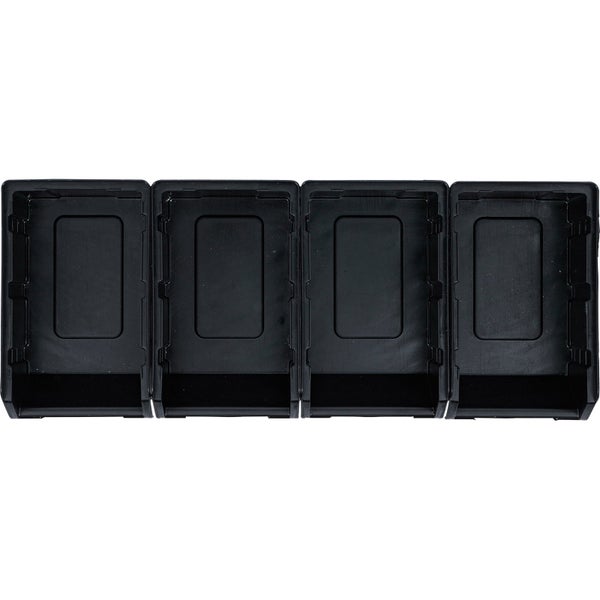BGS Lagersichtbox-Satz mit Hängeschiene für Schrankwand-System 4tlg. - 80195