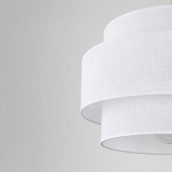 Mehrschichtige Pendelleuchte aus Stoff