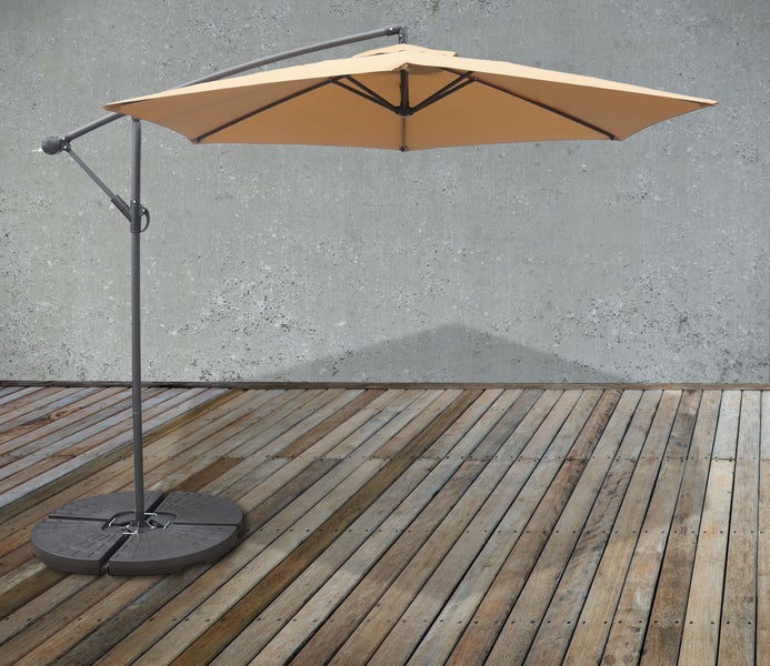Ampelschirm Terrassenschirm Schirm Taupe