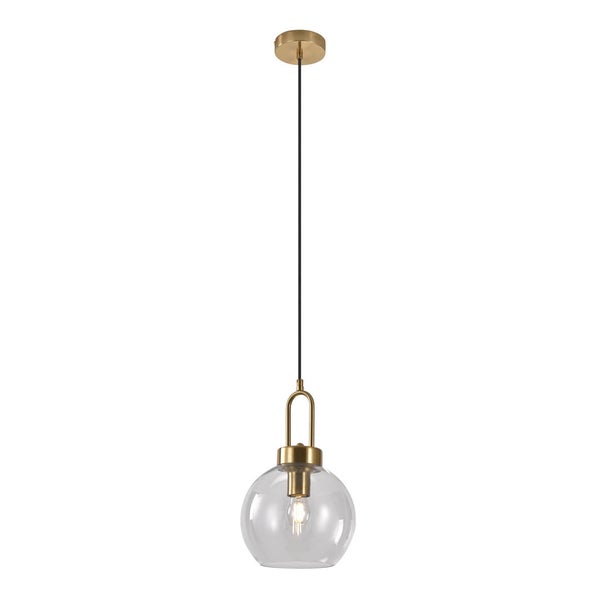 Luton Lampe Pendelleuchte Ø25cm Glas. 25 X 25 X 33 cm