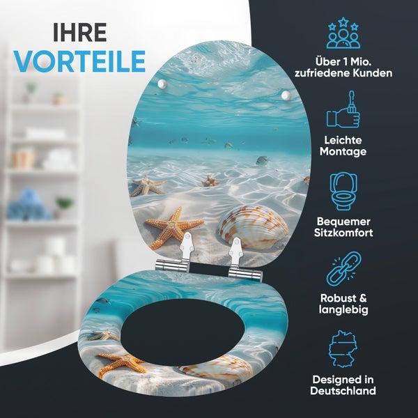 WC-Sitz mit Absenkautomatik Waterworld