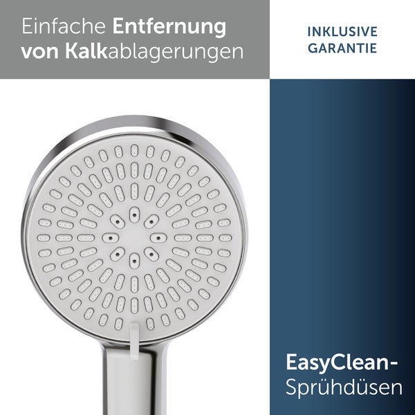 Handbrause mit Antikalkfunktion und EasyClean-Sprühdüsen