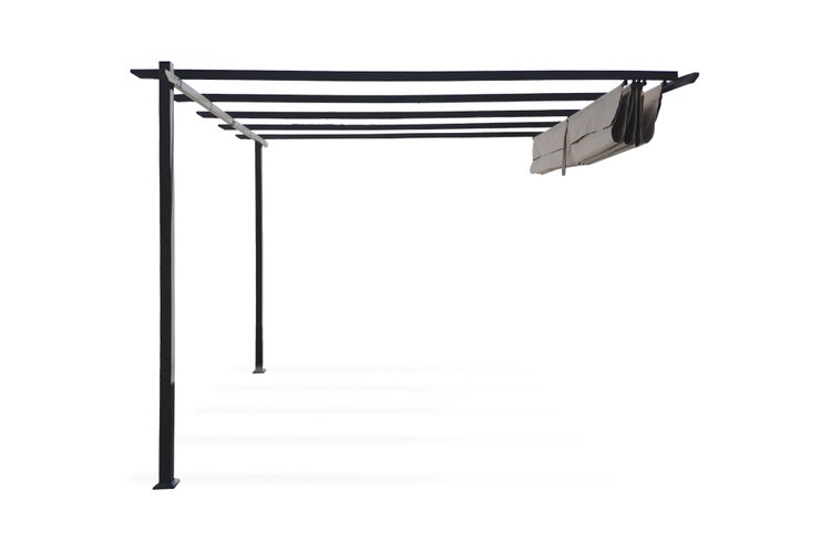Pergola MIRA 300L300 Beige Wandmontage