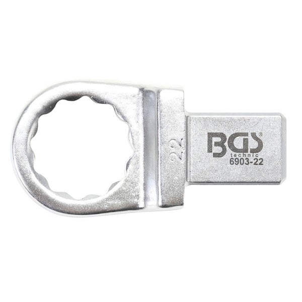 BGS Einsteck-Ringschlüssel 22 mm Aufnahme 14 x 18 - 6903-22
