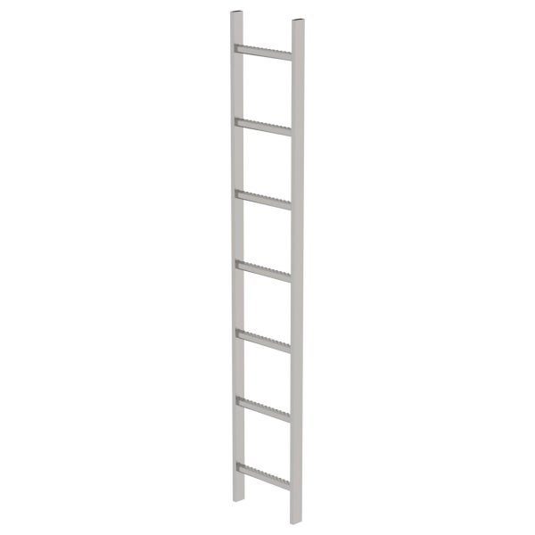 MUNK Schachtleiter aus Edelstahl 300mm breit 7 Sprossen 1,96m lang