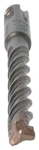SDS-plus Hammerbohrer aus Metall mit spiralförmiger Nut und Hartmetallschneide für Beton und Stein.