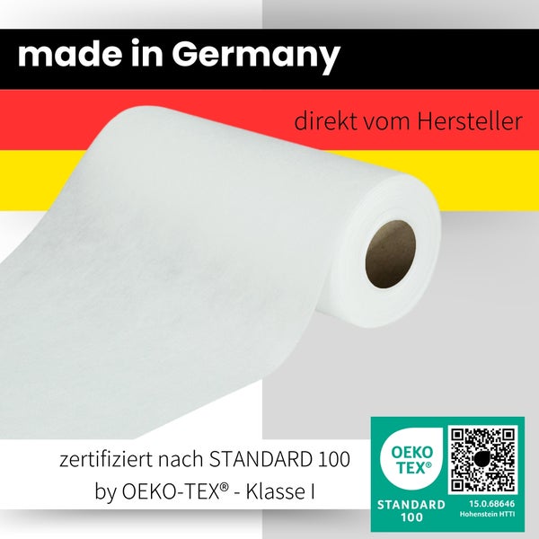 Sensalux Tischläufer, Länge: 25m, stoffähnliches Vlies, Breite: 50cm, Weiß
