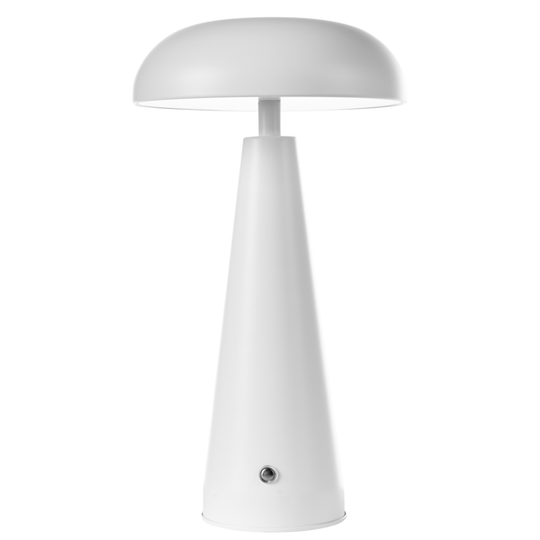 Kabellose LED Tischlampe BOCONO mit Dimmer Metall Weiß