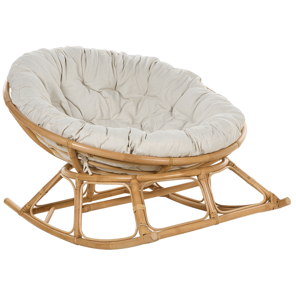 Schaukelsessel ORVIETO Rattan Naturfarben