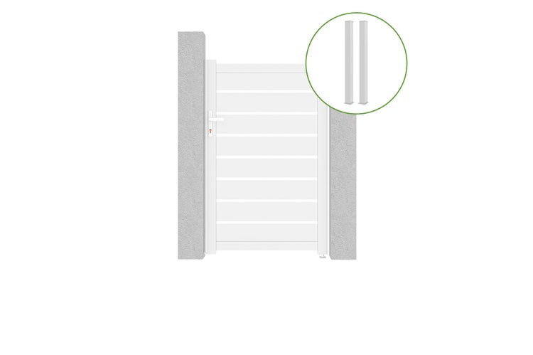 Gartentor mit Pfosten zur Installation