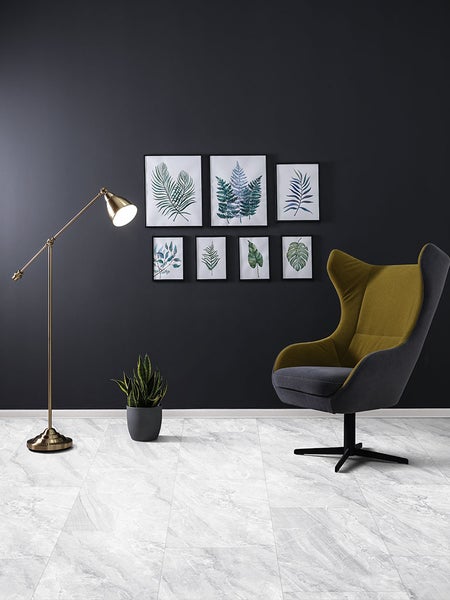 2,341m² Design-Vinylboden – Marmor-Optik 2152 HEISIEK MARMOR Boden mit Trittschalldämmung 830 x 470x5 mm