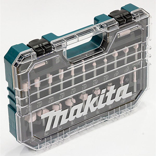 Makita Fräser-Set in transparenter Aufbewahrungsbox