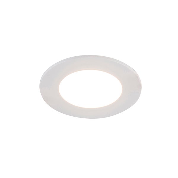 Set mit 6 Einbaustrahlern weiß inkl. Dim-to-Warm LED 7W IP65 - Blanca