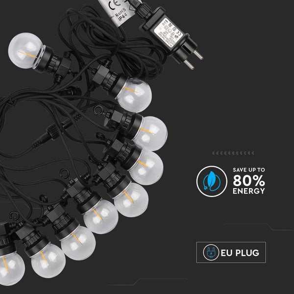 LED-Lampen für Lichterketten - Glas - IP44 - 0.4W - 550 Lumen - 3000K