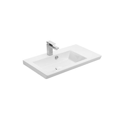 Keramikwaschtisch mit Armatur