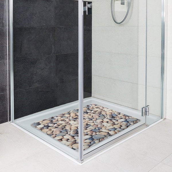 FLOORDIREKT Wanneneinlage Stone - Badewanneneinlage - Duschmatte 54 x 54 cm