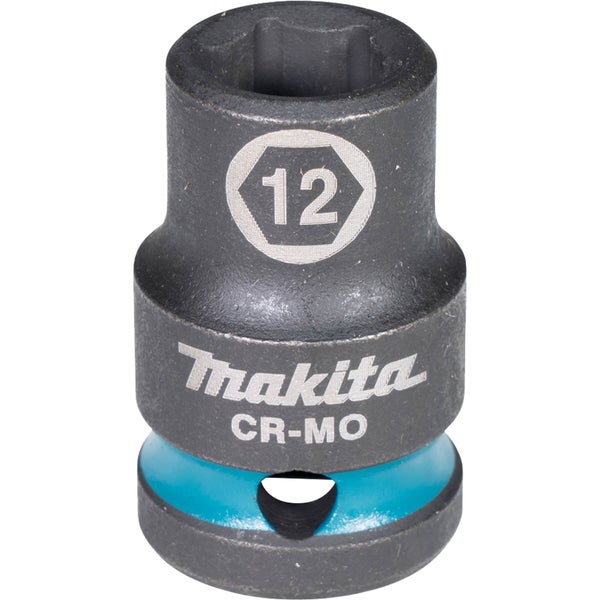 Makita E-16081 Steckschlüssel 1/2 SW12 Impact Black kurz
