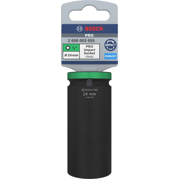 Bosch PRO Impact Socket 1/2 24 mm tief - 2608003055