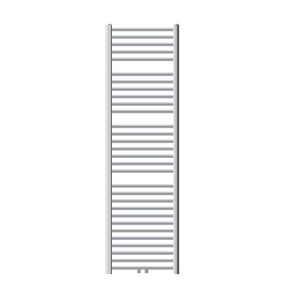 ECD Germany Sahara Badheizkörper - 500 x 1800 mm - Chrom - gebogen mit Mittelaschluss - Heizkörper Handtuchwärmer Handtuchtrockner Designheizkörper