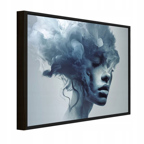 Bilder mit Rahmen Frau Gesicht Abstraktion PPR15965O1 Wandbilder Wohnzimmer Schlafzimmer 100x70 cm