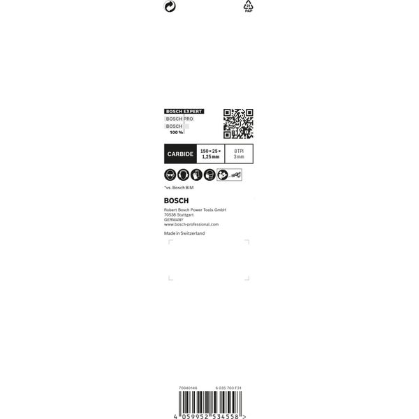 Bosch Expert Thick Tough Metal S 955 CHC Säbelsägeblatt - 2608900365