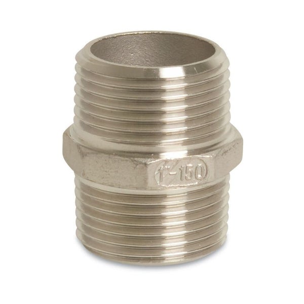 Gewindefitting Edelstahl, Double nipple AGxAG, 2 inches