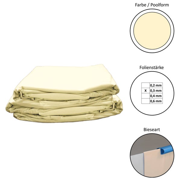 Abdeckung für Swimmingpool mit verschiedenen Stärken und Ausführungen