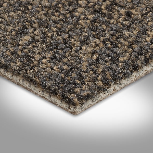 Teppichboden Meterware in Dunkelbraun strapazierfähige Schlingenware 5 mm dick 400 cm Breite (Meterware)