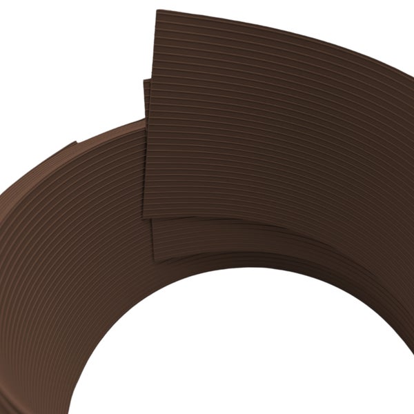 Gebogene braune Abschlussleiste