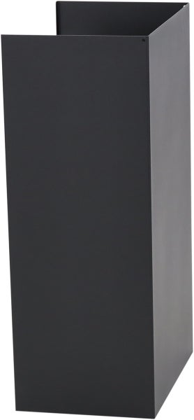 Schwarzes Pflanzgefäß aus Metall