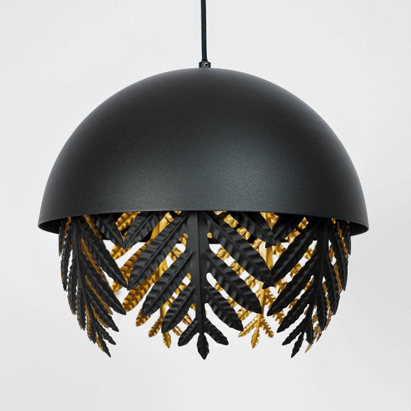 Lucande Pendelleuchte Aparas (Design, Modern) in Schwarz aus Metall (1 flammig E27) - Design-Hängeleuchte Esstischlampe Hängelampe Hängeleuchte Wohnzimmerleuchte