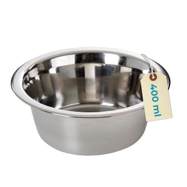 Edelstahlnapf mit einem Fassungsvermögen von 400 ml