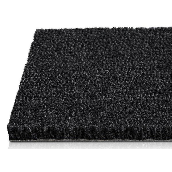 FLOORDIREKT Fußmatte Kokos - Eingangsmatte aus Kokos - Fußabtreter - Schwarz - 30 mm - 80 x 100 cm