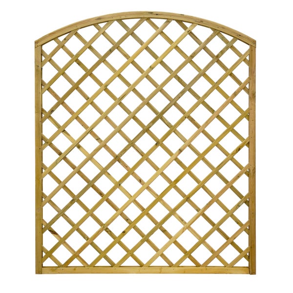 Holzspalier mit Bogen für den Garten