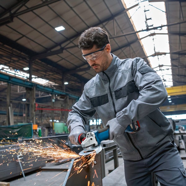 Bosch Akku-Winkelschleifer GWS 18V-10 P Ø 125 mm / 2x 5,0 Ah Akku in L-Boxx - 06019J4101