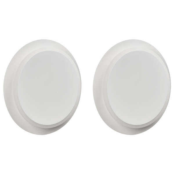 Zwei runde Wandleuchten