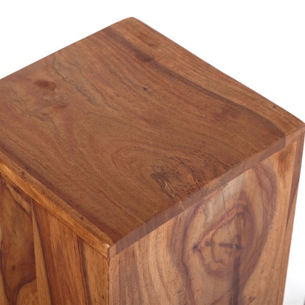Säule DOLOMITEN 3-tlg. Sheesham Holz massiv, verschiedene Größen naturfarben