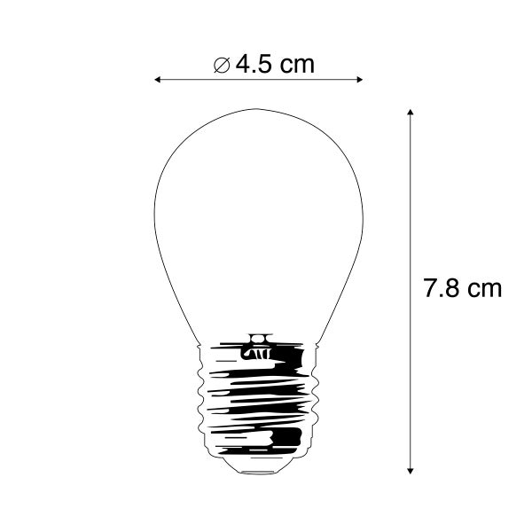 LED-Tischleuchte mit den Maßen 295 mm Höhe und 105 mm Durchmesser