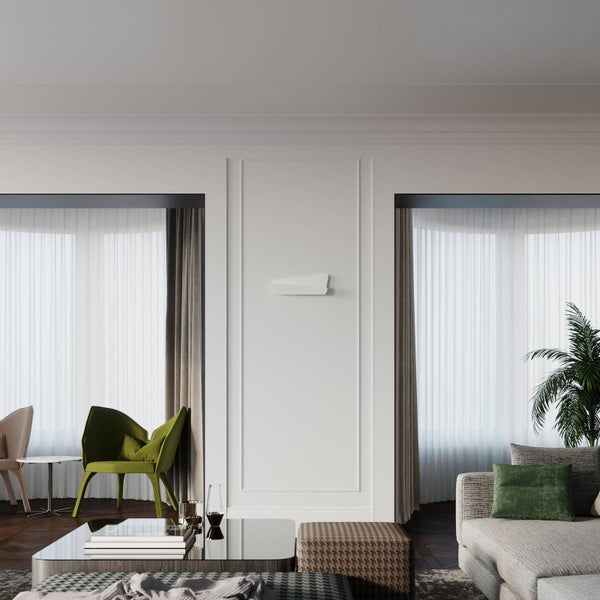 Euluna Wandleuchte, Wandlampe Innen Seraphine (Modern) in Weiß aus Metall (2 flammig G9) - Wandstrahler Wandbeleuchtung Schlafzimmer / Wohnzimmer Wohnzimmerleuchte