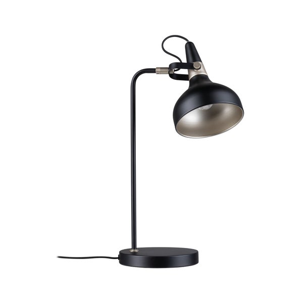 Tischleuchte Juna E14 max. 20W Champagner, Schwarz matt Metall