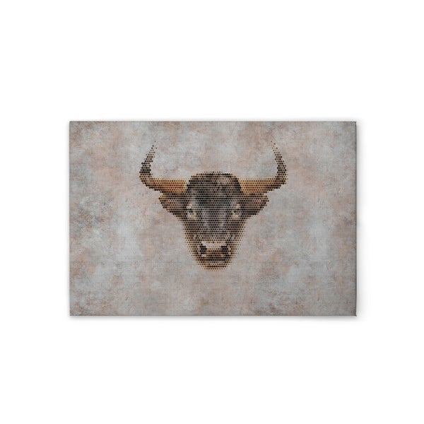 Dekorative Leinwand mit Stier-Motiv für die Wandgestaltung