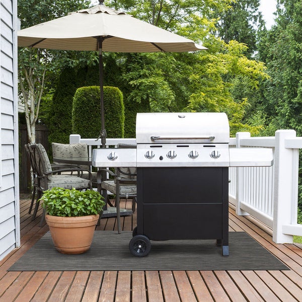 FLOORDIREKT Grillschutzmatte Genua - Feuerfest - Outdoor-Matte für den Grill - 90 x 120 cm