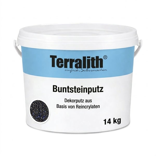 Terralith Buntsteinputz Dekorputz auf Basis von Reinacrylaten, 14 Kilogramm Eimer
