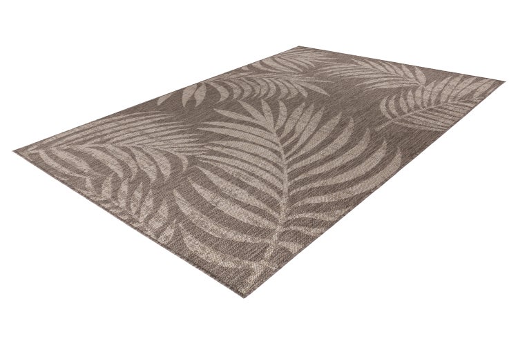 Rechteckiger Outdoor Teppich mit Palmenblattmuster