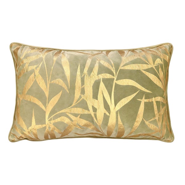 Dekokissen mit Blattmuster
