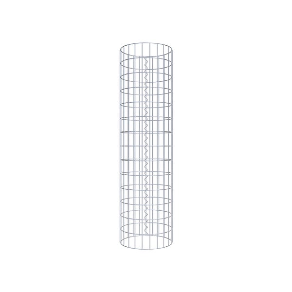 Gabionensäule Durchmesser 37 cm, MW 5 x 10 cm rund - Höhe: 1,40 m
